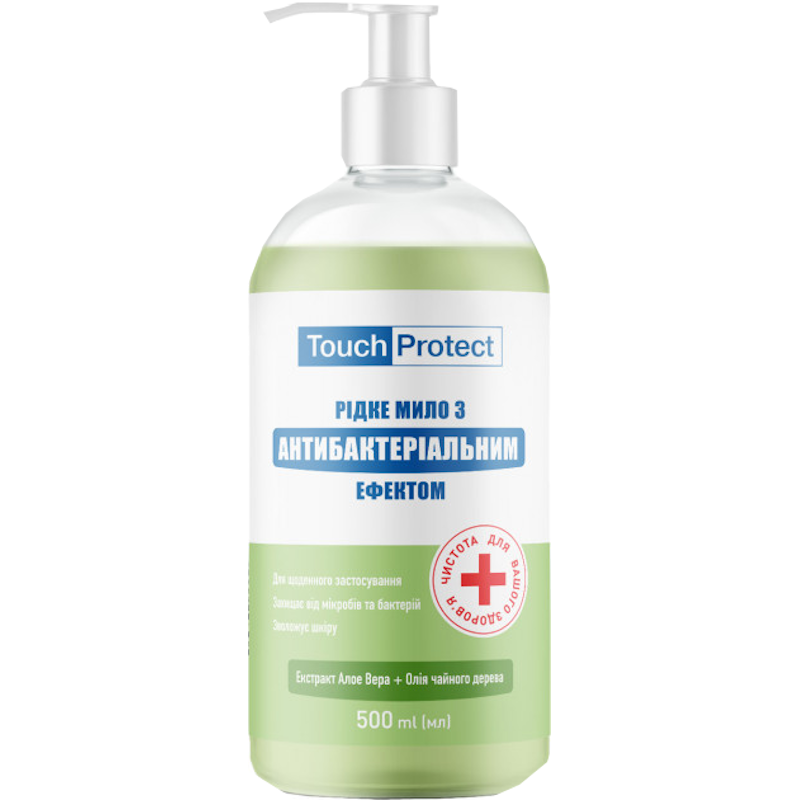 Мило рідке Touch Protect (4823109401464) з антибактеріальним ефектом, 0,5 л